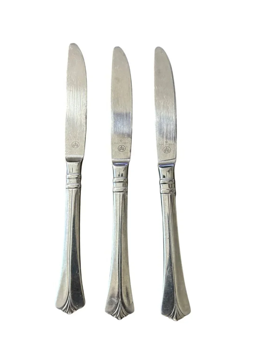Pfaltzgraff Ellington Stainless Steel Dinner Knives Set Of 3 Vintage 1997-2000